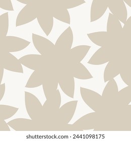 Neutrale Farbe Floral nahtloses Muster-Design für Modetextilien, Grafiken, Hintergründe und Kunsthandwerk