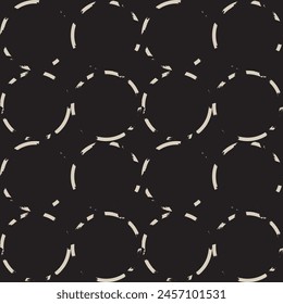 Neutral Colour Geometric circles seamless pattern design for fashion textiles and graphics