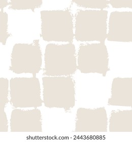 Neutral Colour Geometric squares seamless pattern design for fashion textiles and graphics