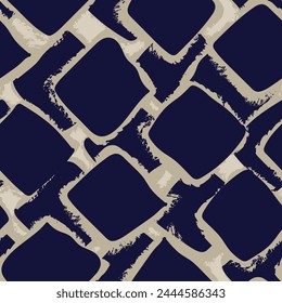 Neutral Colour Geometric squares seamless pattern design for fashion textiles and graphics
