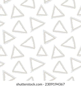 Neutral Colour Geometric triangles seamless pattern design for fashion textiles and graphics