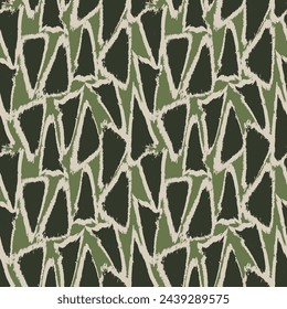 Neutral Colour Geometric triangles seamless pattern design for fashion textiles and graphics