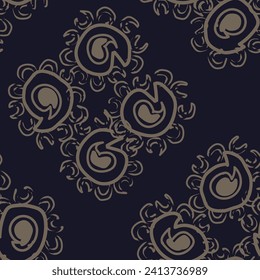 Neutral Colour Paisley abstract seamless pattern design for fashion textiles, graphics, backgrounds and crafts