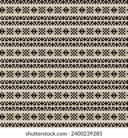 Neutral Colour Snowflake fair isle pattern design for fashion textiles, knitwear and graphics