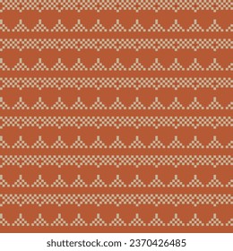 Neutral Colour Textured fair isle seamless pattern design for knitwear, fashion textile, graphics