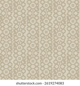 Neutral Colour Textured fair isle seamless pattern design for knitwear, fashion textile, graphics