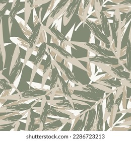 Neutral Colour Tropical Leaf seamless pattern design for fashion textiles, graphics and crafts - Powered by Shutterstock - Get 15% off with code: PIKWIZARD15