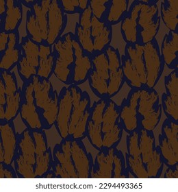 Color neutro Hoja tropical diseño sin fisuras para textiles de moda, gráficos y artesanías