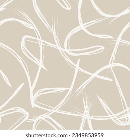 Neutral Colour Tropical Leaf seamless pattern design for fashion textiles, graphics and crafts