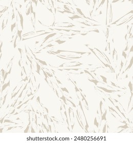 Neutral Colour Tropical Leaf seamless pattern design for fashion textiles, graphics and crafts