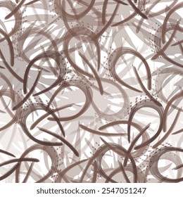Neutral Colour Tropical Leaf seamless pattern design for fashion textiles, graphics and crafts Seamless leaf pattern with brown and black colors. 