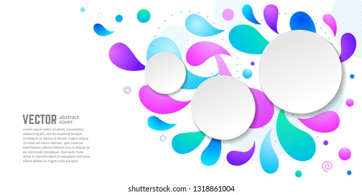Neutral cover for your design - banners, posters, placards, brochures, flyers etc. Eps10 vector template set.