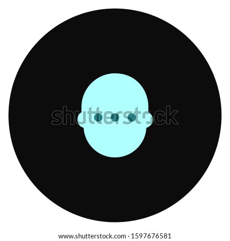 Neutral decision vector icon, illustration of a decision, isolated on white background. EPS10 - Vector