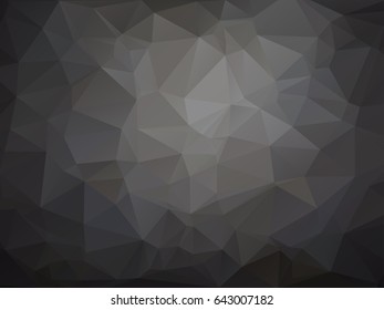 Neutral and elegant monochrome low poly geometrical background