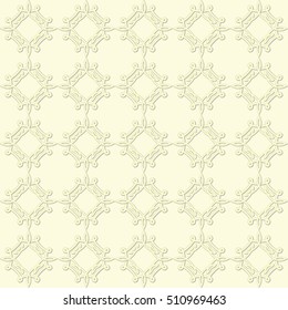 Neutral elegant oriental pattern. Seamless vector background.