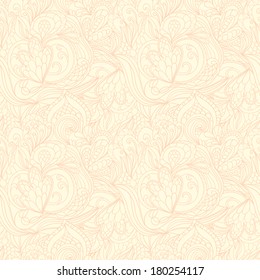 neutral floral background. swirls and curves. Use as a backdrop, the fill pattern, wallpaper, seamless texture.