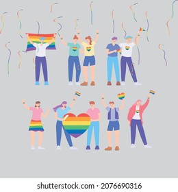Neutral gender character icons set. Cartoon set of neutral gender character vector icons for web design
