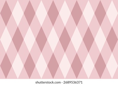 Patrón de gingham neutro de fondo de color rosa pastel beige argyle con Formas de diamantes clásicas. Los tonos marrones nude crean el bolso texturizado textil elegante, para la impresión de la tela, papel de embalaje, diseño del Fondo de pantalla, Vector