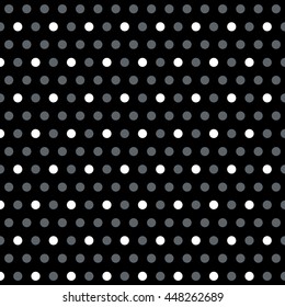 Neutral gray corporate background with dots. Seamless vector pattern.