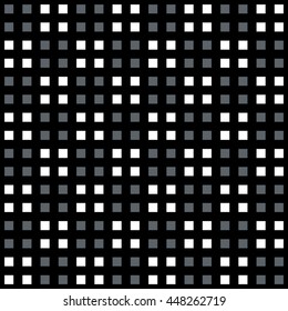 Neutral gray corporate background with small squares. Seamless vector pattern.
