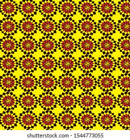 Neutral gray on emerald color pixel art game of life pattern ornament decorative background with geometric shapes. Colorful wrapping paper or backdrop.