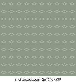 Neutral green and light green abstract geometric seamless pattern. Rhombus, diamond shapes repeatable background for textile, wrapping paper, wallpaper, book cover, invitation card, packaging design.