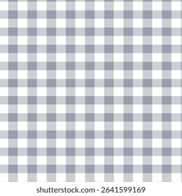 Neutral grey and white gingham check pattern