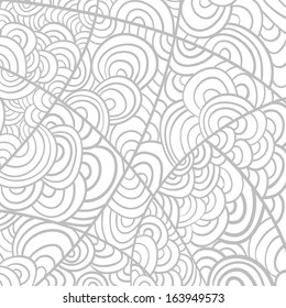 Neutral  handmade background from lines in vector
