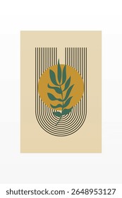 Neutral Mid Century Gallery Wall Art Decor. Aesthetic Abstract Boho Prints
