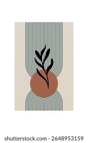 Neutral Mid Century Gallery Wall Art Decor. Aesthetic Abstract Boho Prints