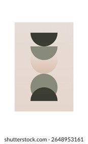Neutral Mid Century Gallery Wall Art Decor. Aesthetic Abstract Boho Prints