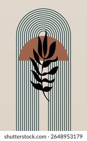 Neutral Mid Century Gallery Wall Art Decor. Aesthetic Abstract Boho Prints