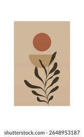 Neutral Mid Century Gallery Wall Art Decor. Aesthetic Abstract Boho Prints