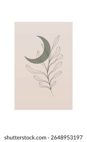 Neutral Mid Century Gallery Wall Art Decor. Aesthetic Abstract Boho Prints