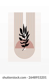 Neutral Mid Century Gallery Wall Art Decor. Aesthetic Abstract Boho Prints