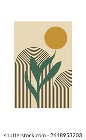 Neutral Mid Century Gallery Wall Art Decor. Aesthetic Abstract Boho Prints