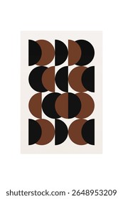 Neutral Mid Century Gallery Wall Art Decor. Aesthetic Abstract Boho Prints