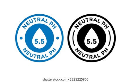Neutrales Design des pH-Logos Geeignet für Geschäfts-, Technologie- und Produktetiketten