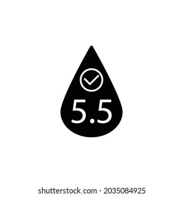 neutral  ph 5.5 icon vector ph balance 