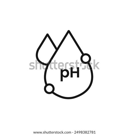 Neutral Ph Balance icon isolated on white background