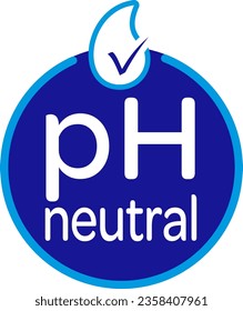 icono neutro de ph o signo en colores azul y cian
