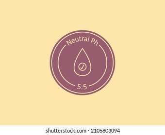 neutral ph icon vector illustration