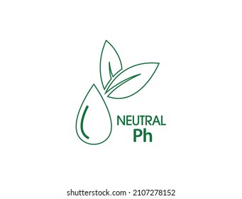 neutral ph icon vector illustration 