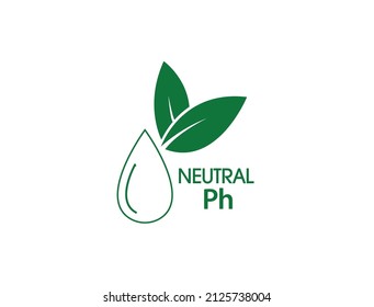 neutral pH icon vector illustration