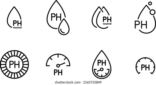 Neutral pH icon , vector illustration