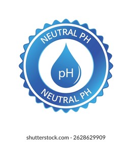 Ilustração de vetor de ícone de pH neutro
