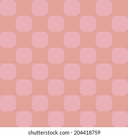Neutral pink colors seamless vector pattern with tiny hearts