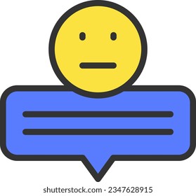 Imagen de Icono de Revisión neutral. Adecuado para aplicaciones móviles.