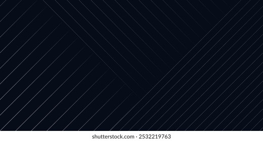 Neutral silver lines on black background for advertising, device, presentation web, app, landing. Geometric vector editable modern composition of thin