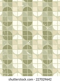 Neutral tattered textile geometric seamless pattern, vector abstract infinite retro background.